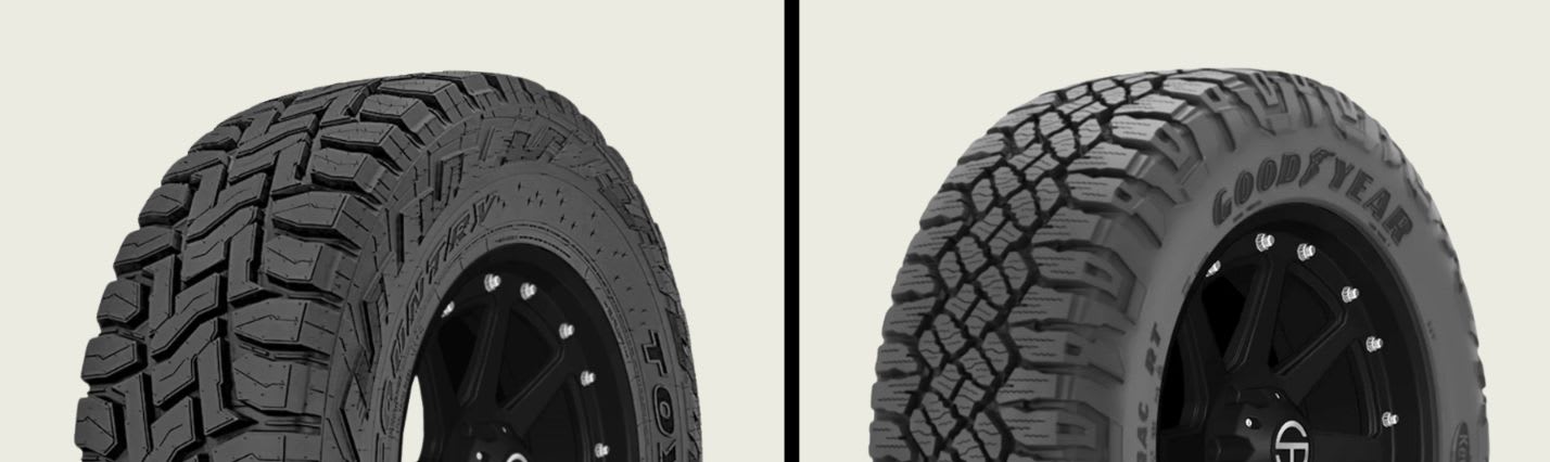 Toyo Open Country R/T vs Goodyear Wrangler DuraTrac RT tires