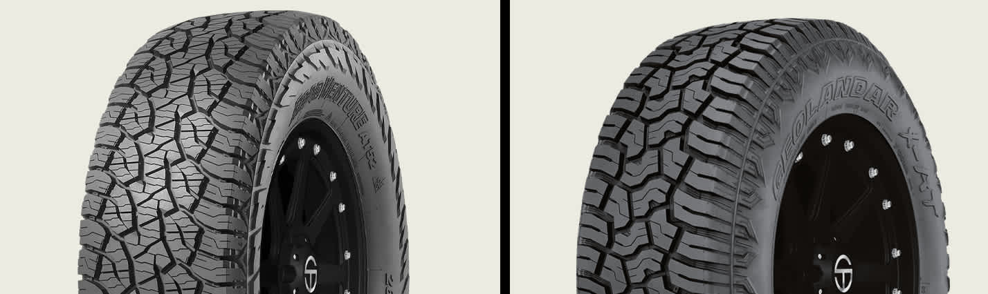 Kumho Road Venture AT52 vs Yokohama Geolandar X-AT tires