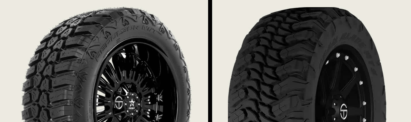RBP Repulsor M/T RX vs Atturo Trail Blade MTS side by side