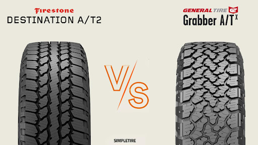 Firestone Destination A/T2 vs General Grabber A/TX tires