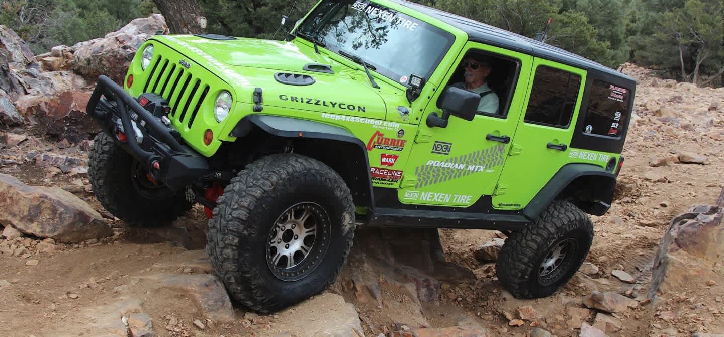 Nexen Roadian MTX tires on a Jeep Wrangler