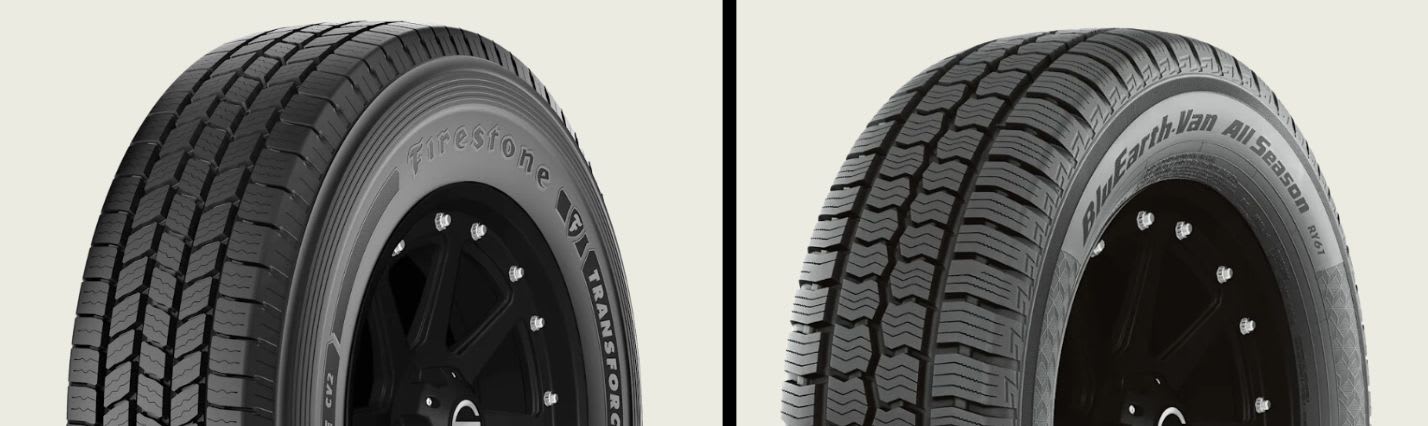 Firestone Transforce CV2 vs Yokohama BluEarth-Van All Season RY61 tires