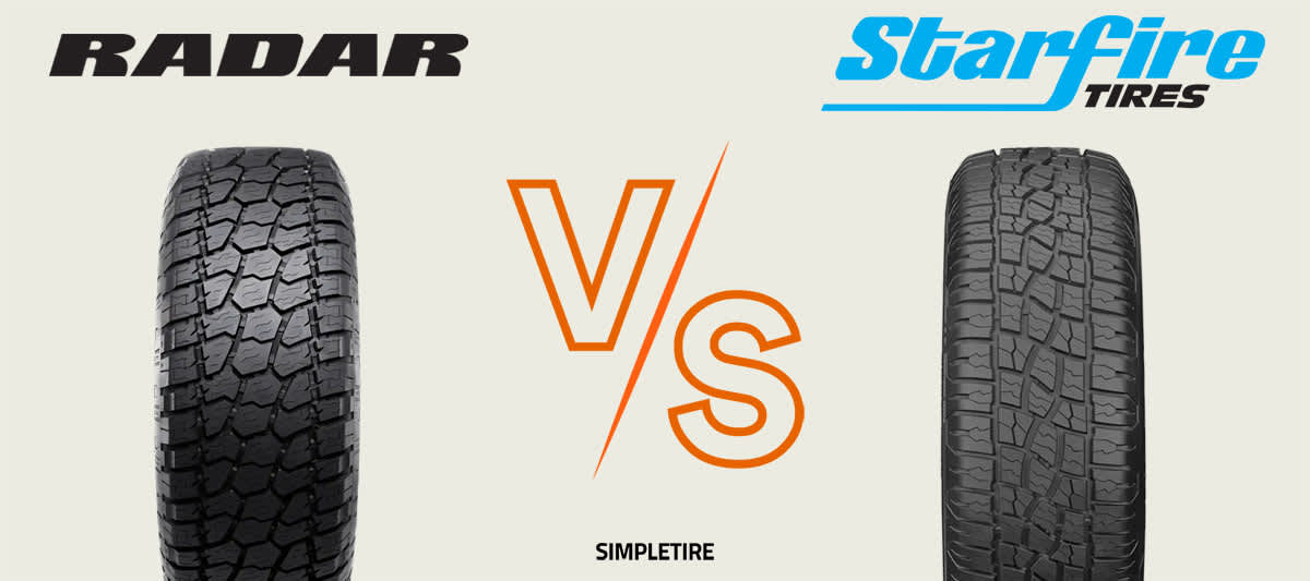 Radar Renegade A/T5 vs Starfire Solarus AP tires