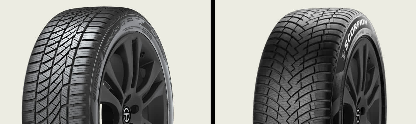 Hankook Weatherflex GT vs Pirelli Scorpion WeatherActive tires