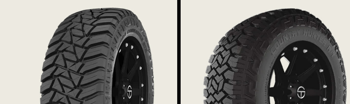 Kanati Terra Commander RTX vs Fury Country Hunter R/T tires