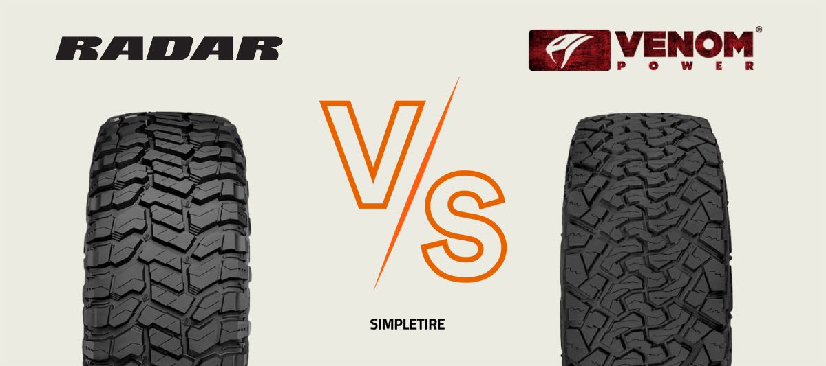 Radar Renegade R/T vs Venom Power Terra Hunter X/T tires
