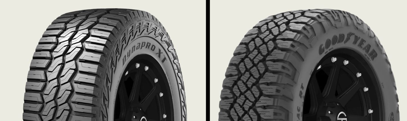 Hankook Dynapro XT RC10 vs Goodyear Wrangler DuraTrac RT tires