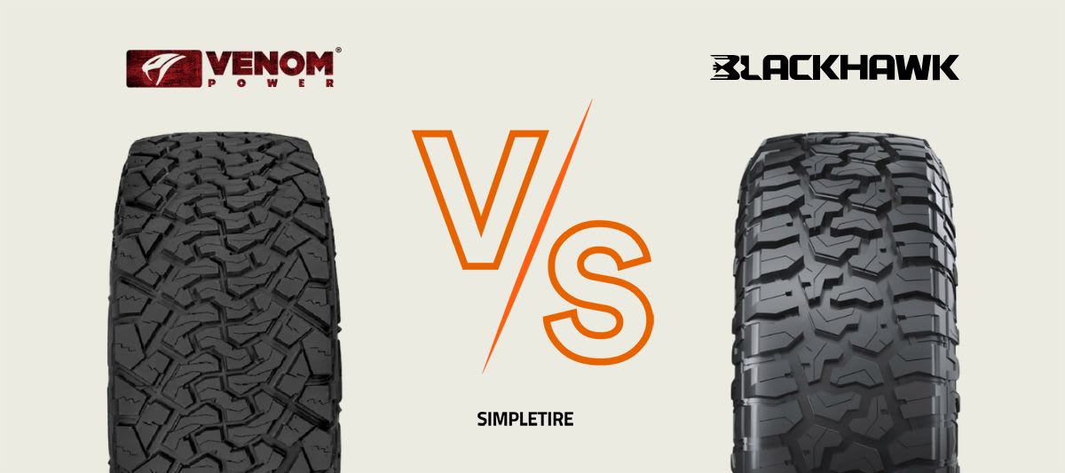 Venom Power Terra Hunter X/T vs BlackHawk Ridgecrawler R/T tires