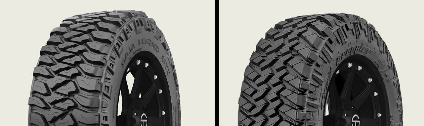 Mickey Thompson Baja Legend MTZ vs Nitto Trail Grappler M/T tires