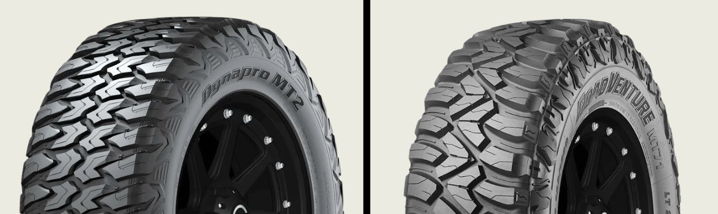 Hankook Dynapro MT2 RT05 vs Kumho Road Venture MT71 tires