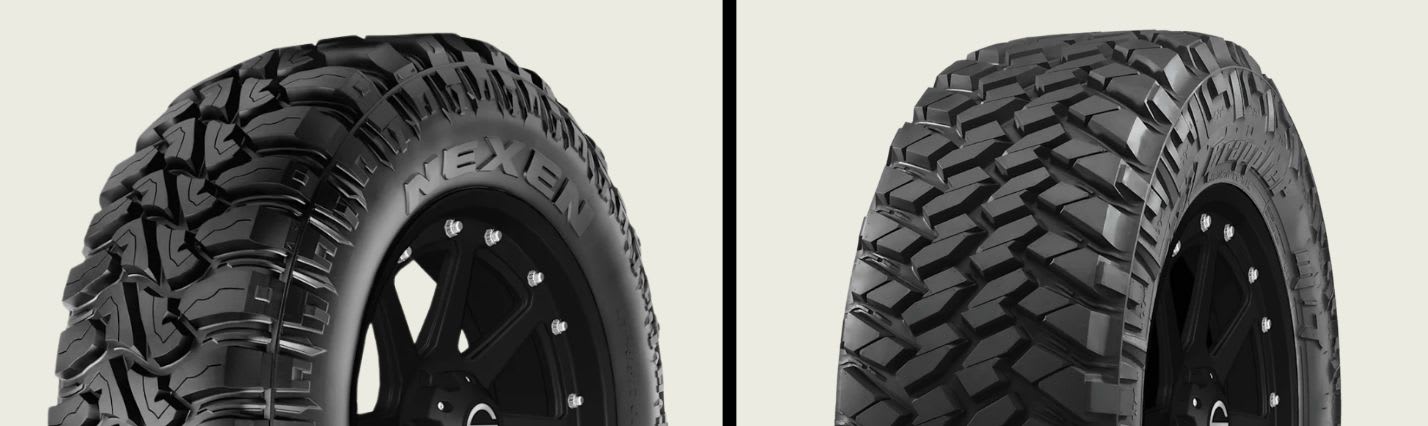 Nexen Roadian MTX vs Nitto Trail Grappler M/T tires