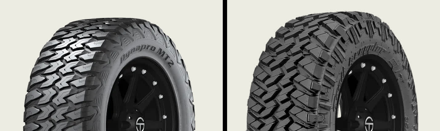 Hankook Dynapro MT2 RT05 vs Nitto Trail Grappler M/T tires