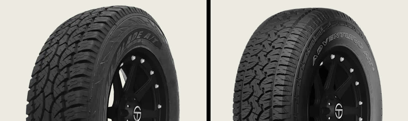 Atturo Trail Blade A/T vs GT Radial Adventuro AT3 tires