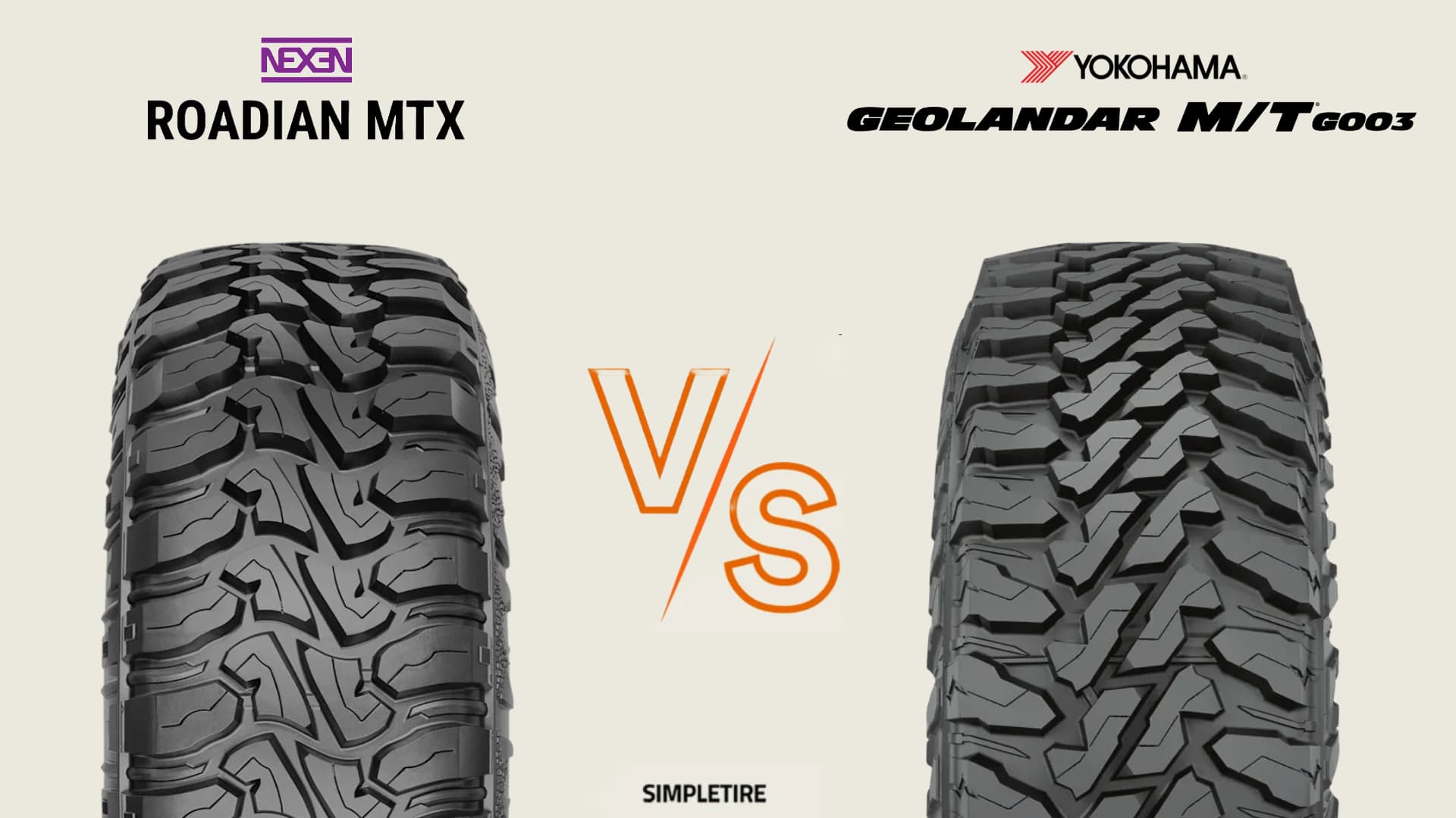 Nexen Roadian MTX vs Yokohama Geolandar M/T G003 tires
