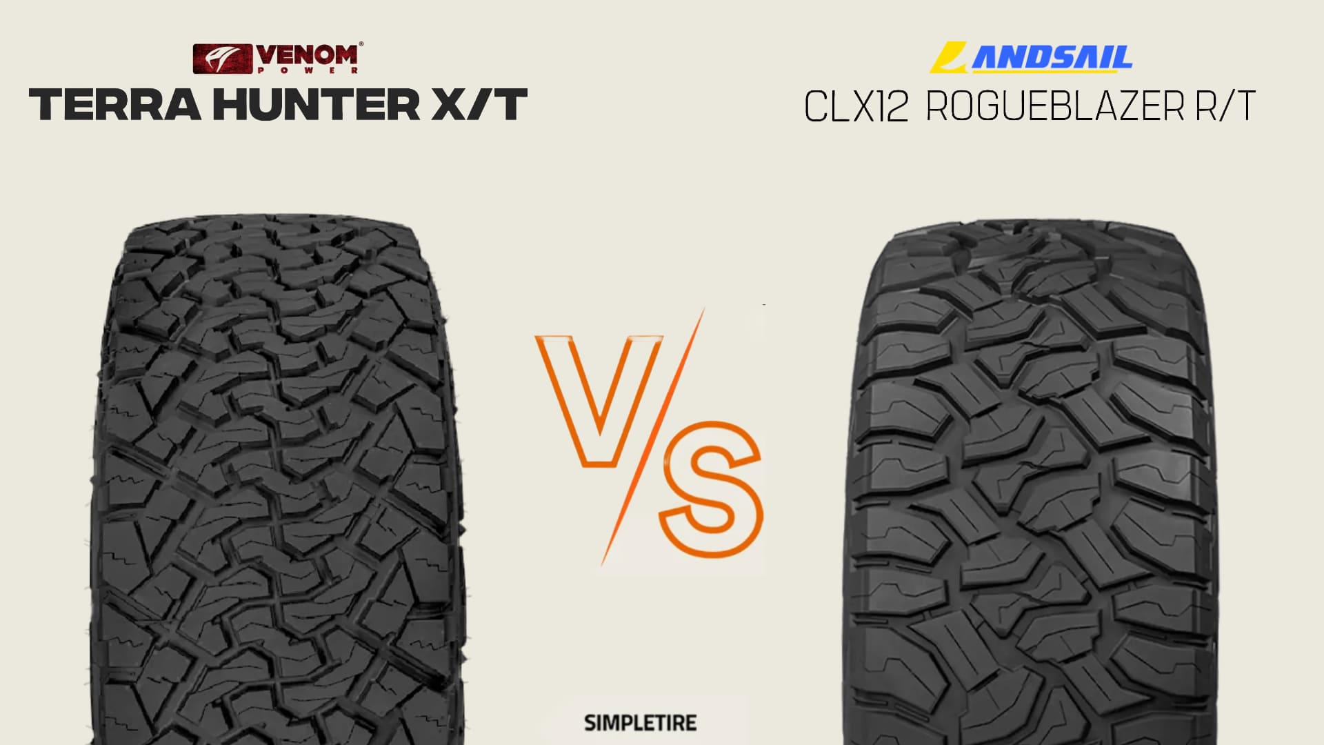 Venom Power Terra Hunter X/T vs Landsail CLX12 Rogueblazer R/T tires