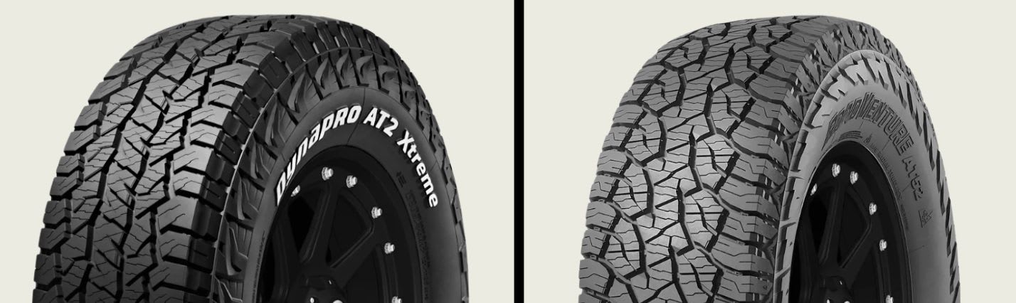 Hankook Dynapro AT2 Xtreme (RF12) vs Kumho Road Venture AT52 tires