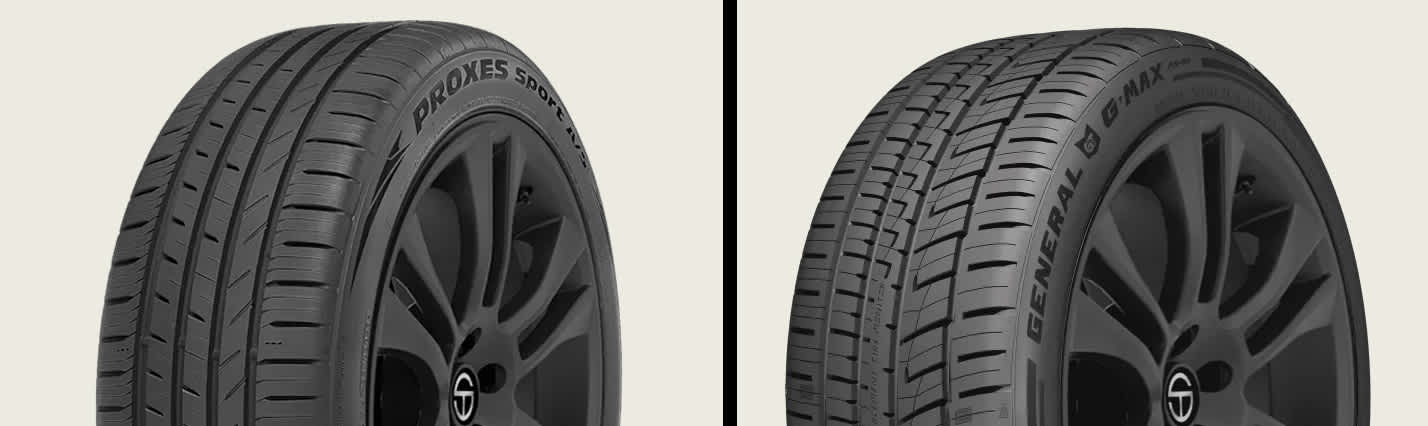 Toyo Proxes Sport A/S+ vs General G-MAX AS-07 tires