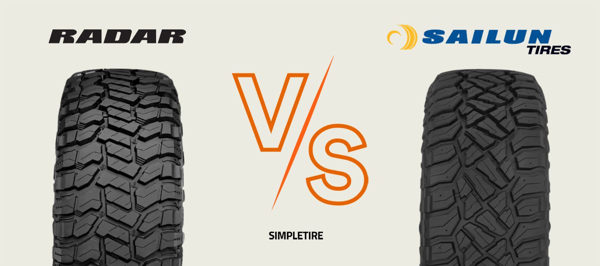 Radar Renegade R/T vs Sailun Terramax R/T tires