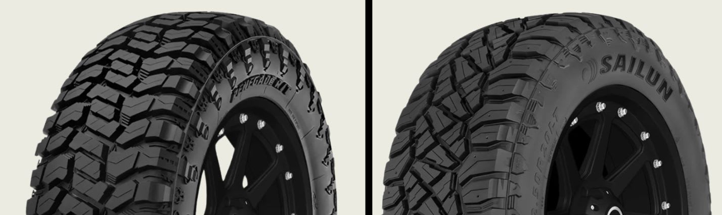 Radar Renegade R/T vs Sailun Terramax R/T tires