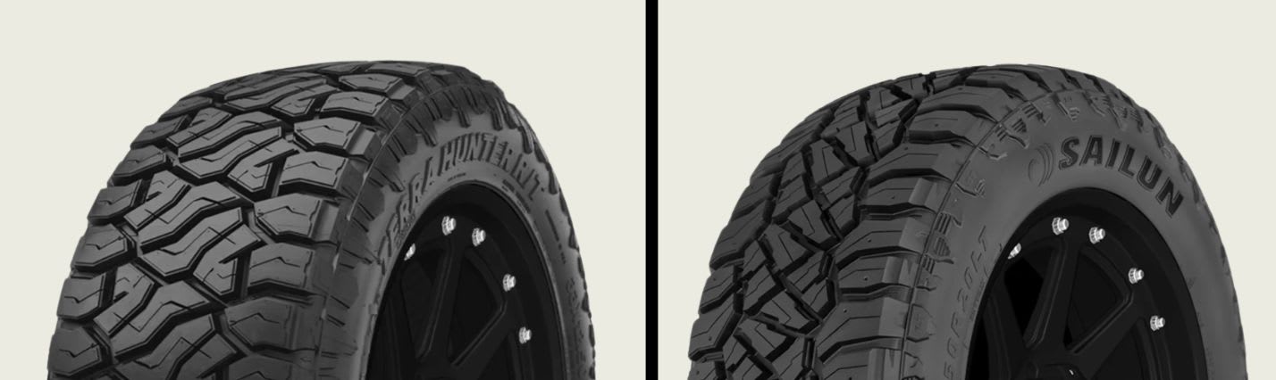 Venom Power Terra Hunter R/T vs Sailun Terramax R/T tires