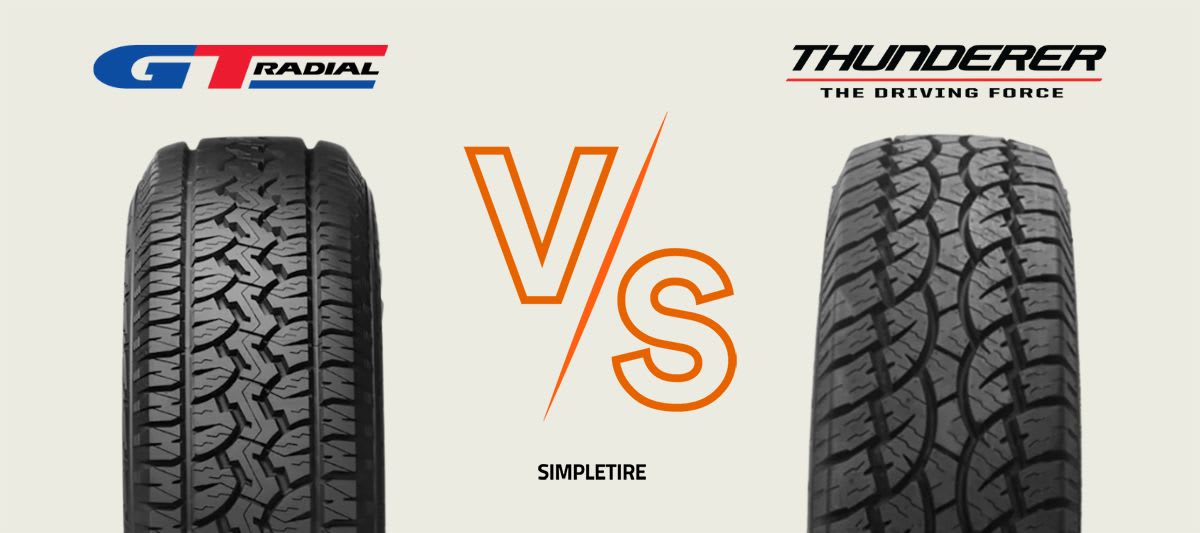 GT Radial Adventuro AT3 vs Thunderer Ranger A/T R404 tires