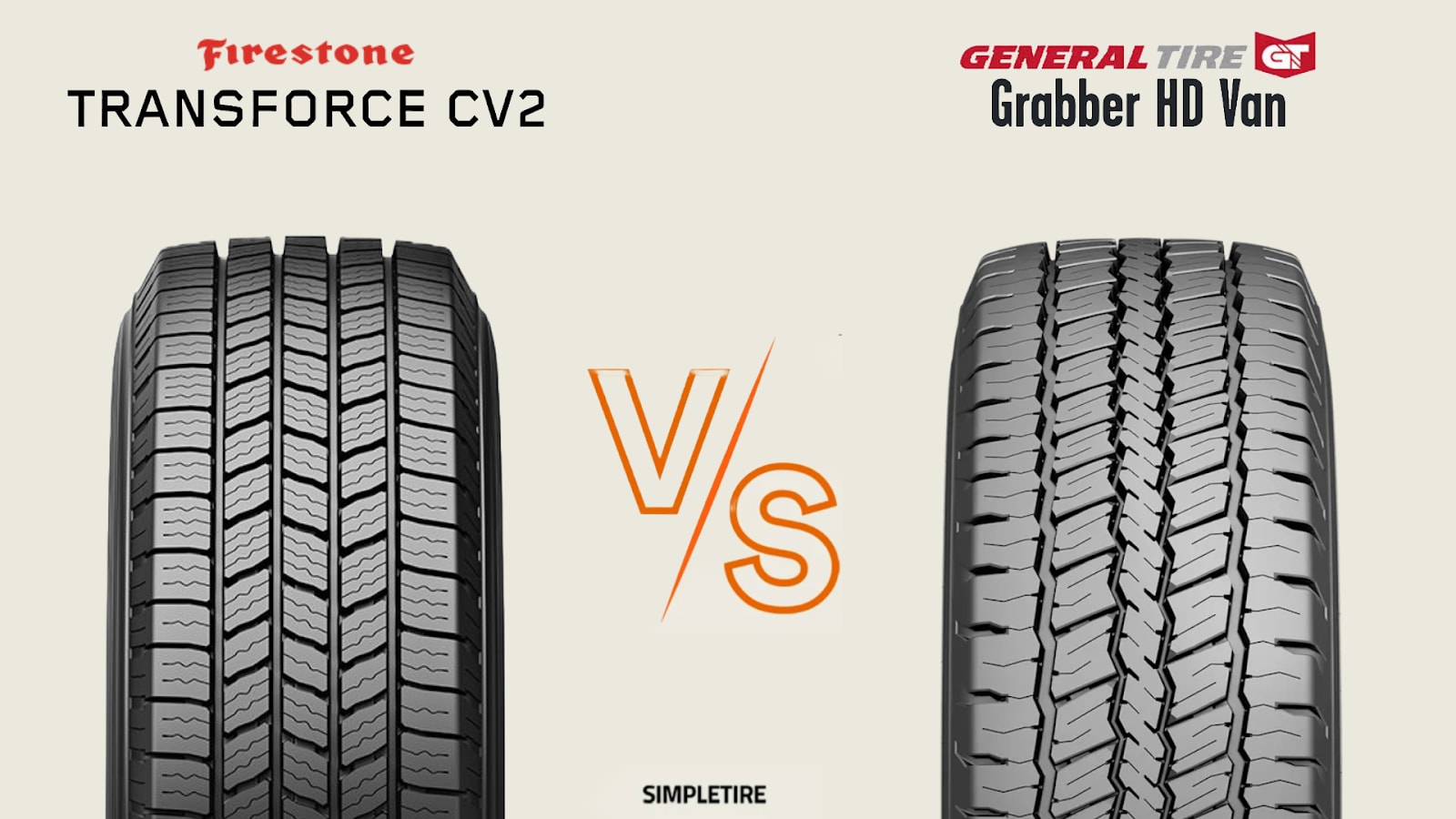 Firestone Transforce CV2 vs General Grabber HD Van tires