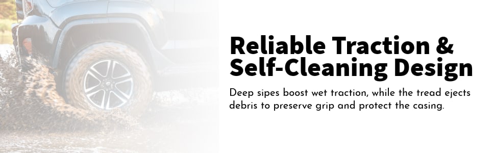Toyo Open Country M/T Reliable traction and self-cleaning design