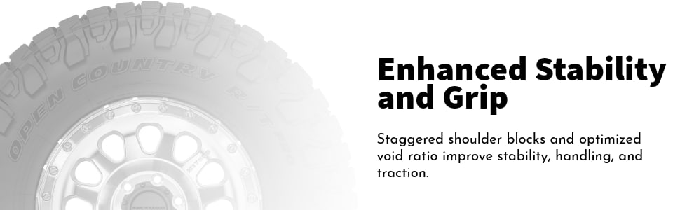 Toyo Open Country R/T Pro Enhanced stability and grip