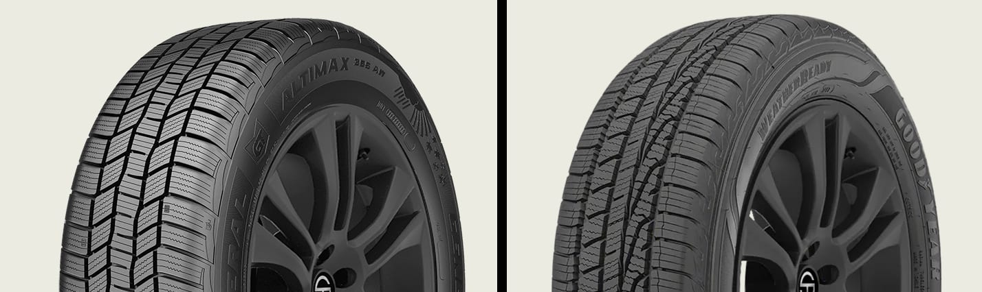 General Altimax 365AW vs Goodyear Assurnace WeatherReady tires side by side