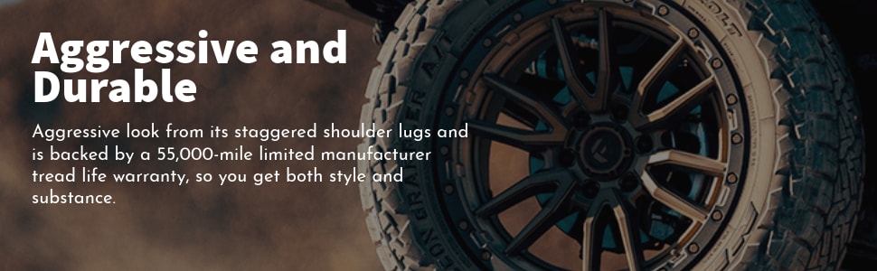 Nitto Recon Grappler A/T tires aggressive and durable