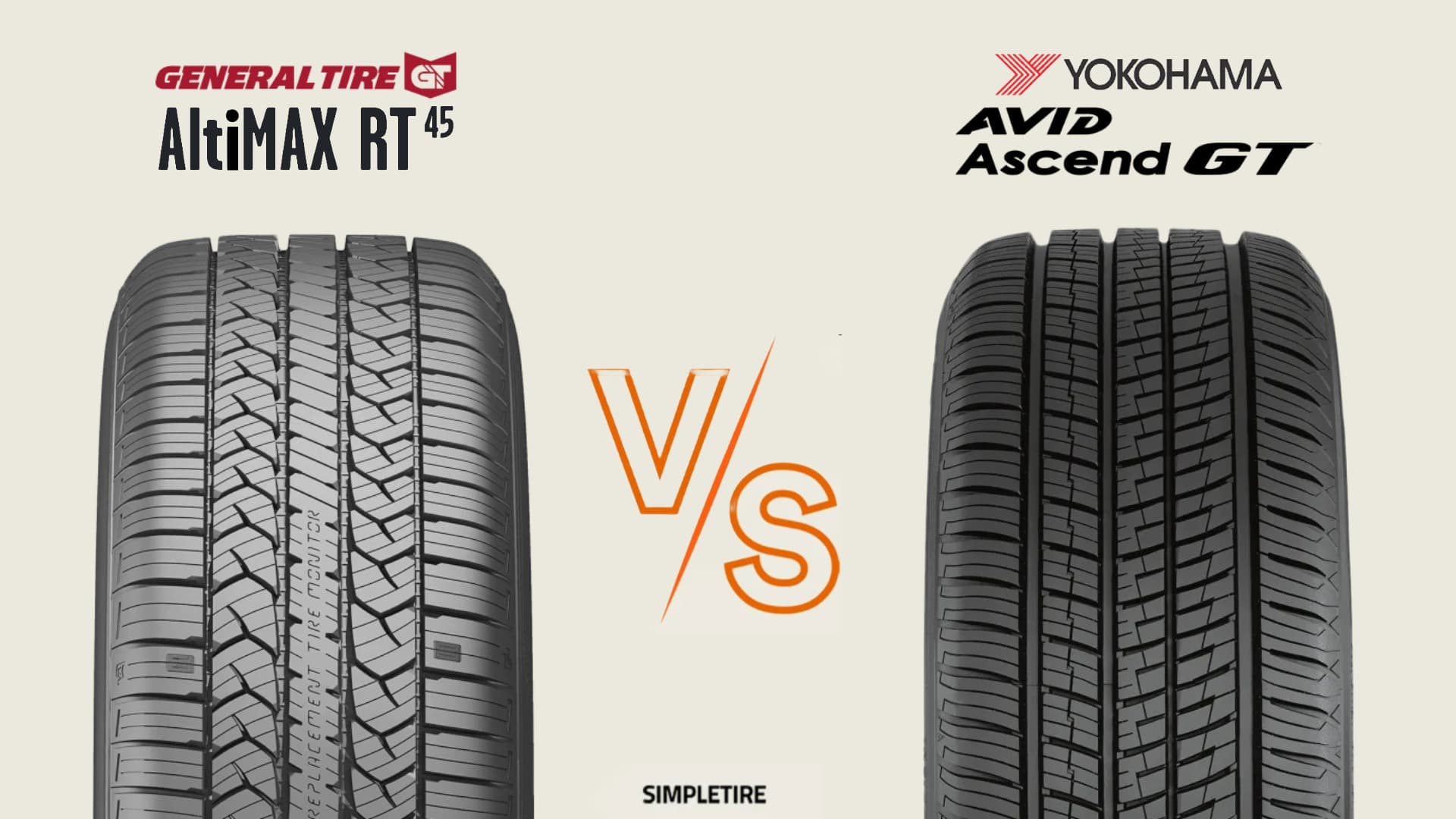 General Altimax RT45 vs Yokohama Avid Ascend GT tires