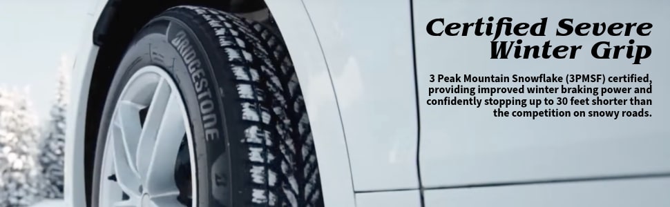 Bridgestone Weatherpeak tires Confident Severe winter grip