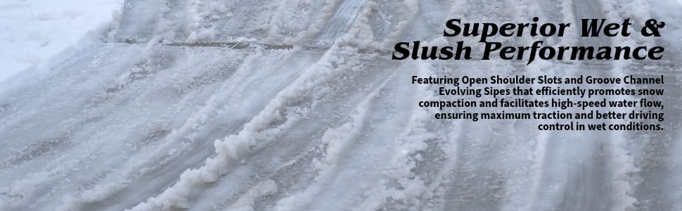 Bridgestone Weatherpeak tires Superior wet and slush performance