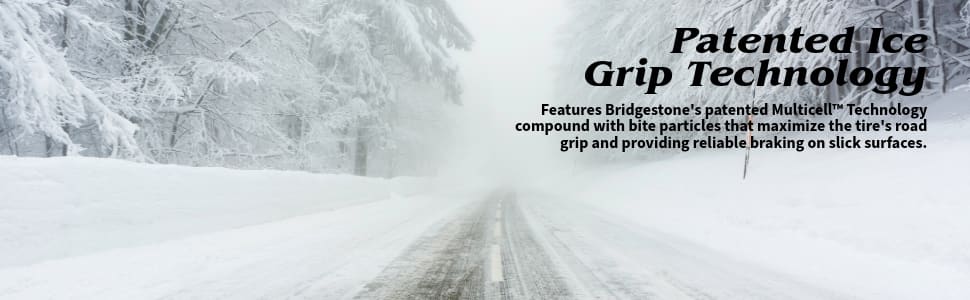 Bridgestone Blizzak WS-90 tires Patented ice grip technology