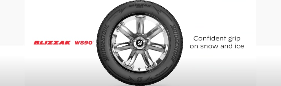 Bridgestone Blizzak WS-90 tires confident grip on snow and ice