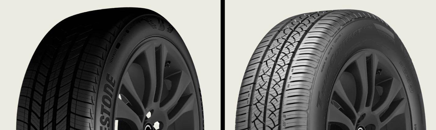 Bridgestone Turanza QuietTrack vs Continental TrueContact Tour tires