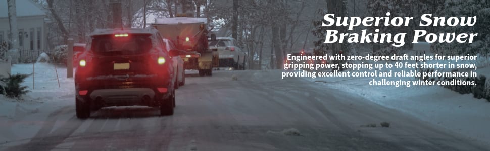 Bridgestone DriveGuard Plus tires superior snow braking performance