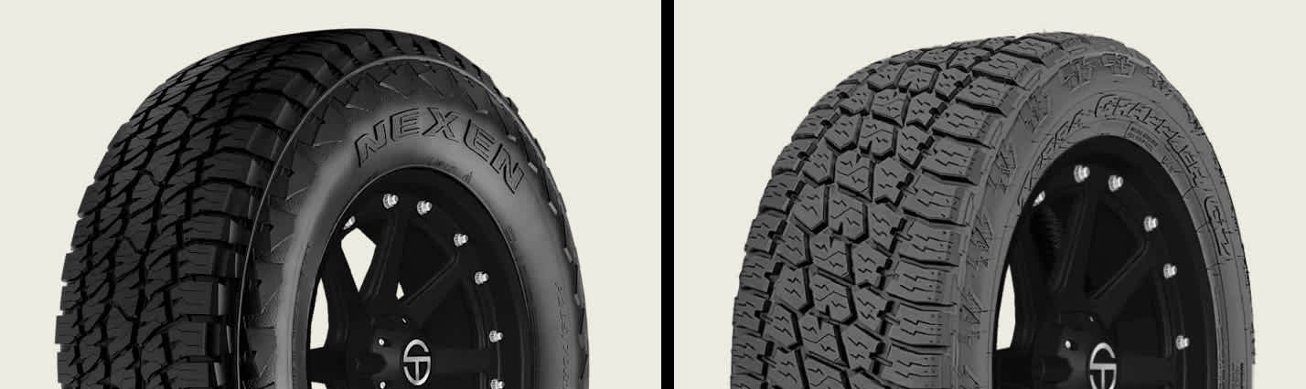 Nexen Roadian ATX vs Nitto Terra Grappler G2 tires