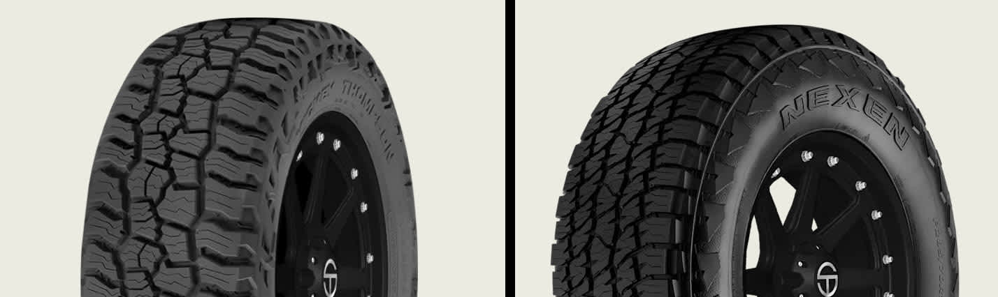 Mickey Thompson Baja Boss A/T vs Nexen Roadian ATX tires
