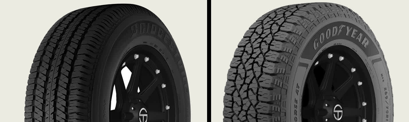 Bridgestone Dueler A/T Revo 3 vs Goodyear Wrangler Workhorse AT tires