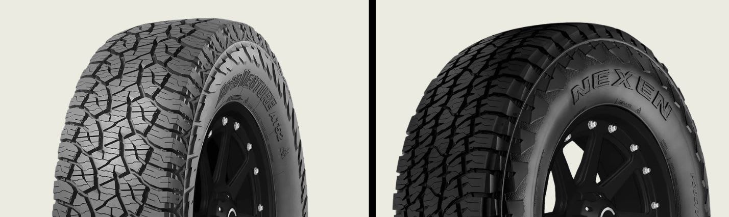 Kumho Road Venture AT52 vs Nexen Roadian ATX tires