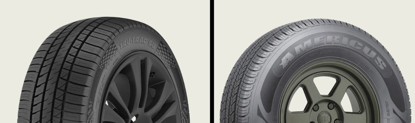 Armstrong Tru-Trac SU vs Americus Recon CUV tires side-by-side