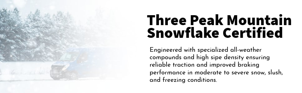 Toyo Celsius Cargo tires Three Peak Mountain Snowflake certifed