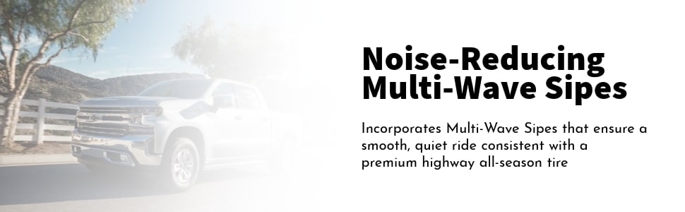 Toyo Open Country H/T II tires Noise-reducing multi-wave sipes