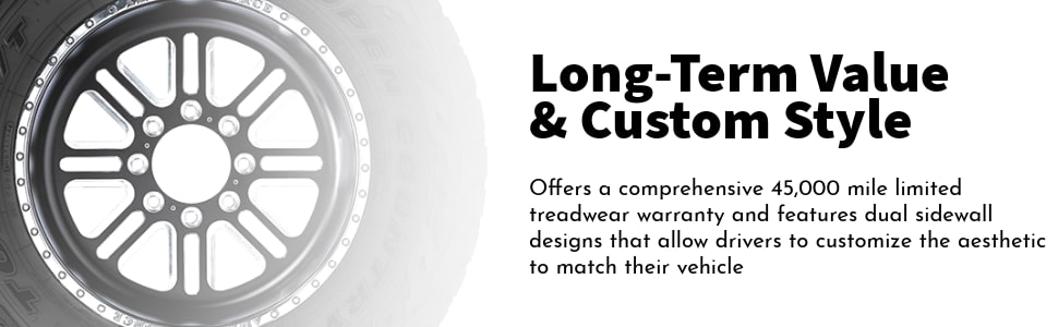 Toyo Open Country R/T tires long-term value and custom style