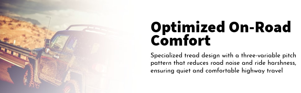 Toyo Open Country R/T Trail tires Optimized on-road comfort