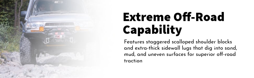 Toyo Open Country R/T Trail tires Excellent off-road capability