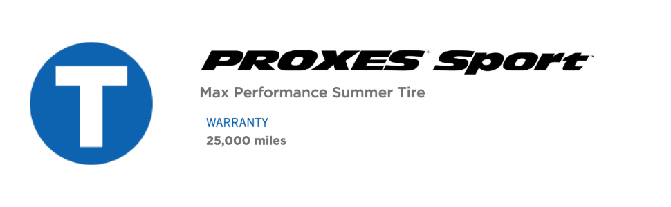 Toyo Proxes Sport tires footer