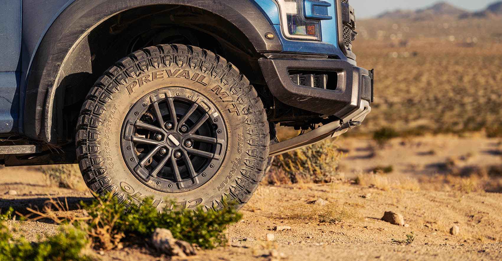 Celimo Prevail M/T tires on a Ford F-150