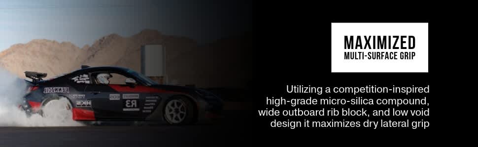 Yokohama Advan Apex V601 tires Maximized multi-surface grip